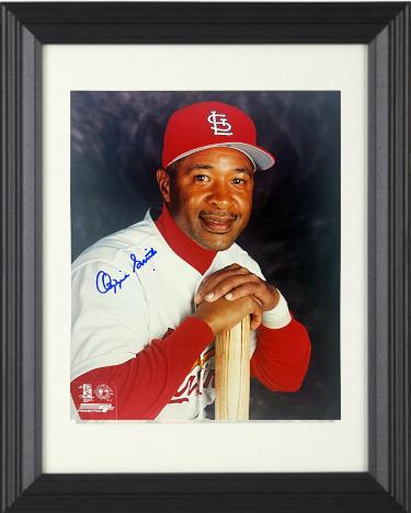 Ozzie Smith signed St. Louis Cardinals MLB Licensed 8x10 Photo Custom Framing- Tuff Stuff COA/Show Ticket (HOF)
