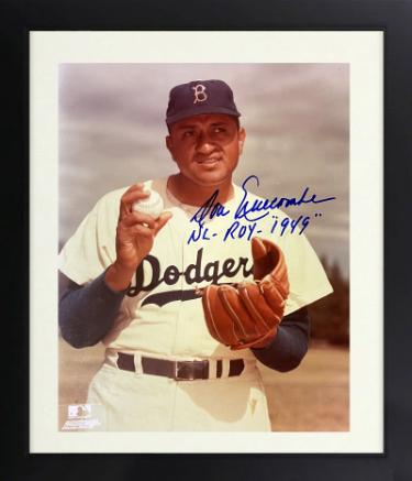 Don Newcombe signed Brooklyn Dodgers MLB Licensed 8x10 Photo Custom Framing NL ROY 1949 imperfect- COA