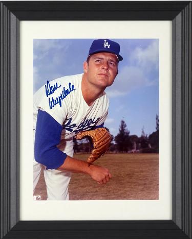 Don Drysdale signed Los Angeles Dodgers MLB Licensed 8x10 Photo Custom Framing- NFL Alumni LOA