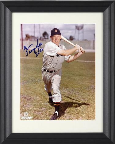 George Kell signed Detroit Tigers MLB Licensed 8x10 Photo HOF 83 Custom Framing- COA/Show Ticket