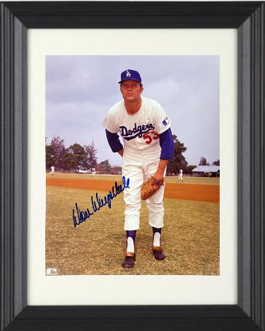 Don Drysdale signed Los Angeles Dodgers MLB Licensed 8x10 Photo Custom Framing- NFL Alumni LOA (HOF/62 CY)