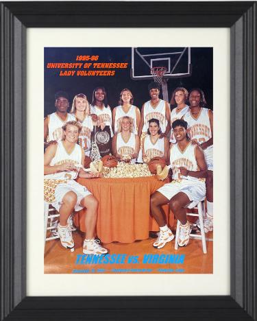 1995-96 Lady Vols 11x14 Promo Photo vs Virginia 11/19/1995 imperfect Custom Framing