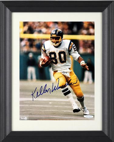 Kellen Winslow signed San Diego Chargers NFL Licensed 8x10 Photo Custom Framing- Sports World Collectibles #A32696/COA (HOF)