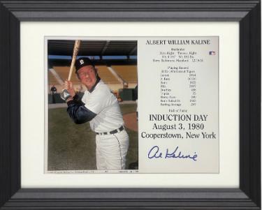 Al Kaline signed Detroit Tigers MLB Licensed Hall of Fame Induction Day 8x10 Photo/Card Custom Framing- Tuff Stuff COA