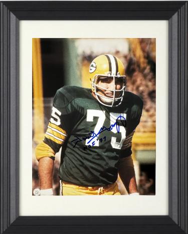 Forrest Gregg signed Green Bay Packers NFL Licensed 8x10 Photo HOF 77 minor dings Custom Framing- COA/Show Ticket