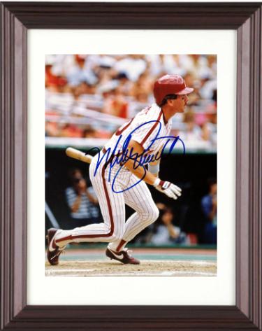 Mike Schmidt signed Philadelphia Phillies MLB Licensed 8x10 Photo Custom Framing- Ken Goldin, The Score Board, Inc COA (HOF)
