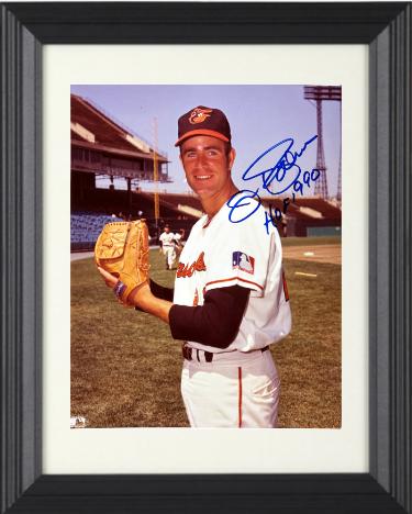 Jim Palmer signed Baltimore Orioles MLB Licensed 8x10 Photo HOF 1990 minor dings Custom Framing- COA