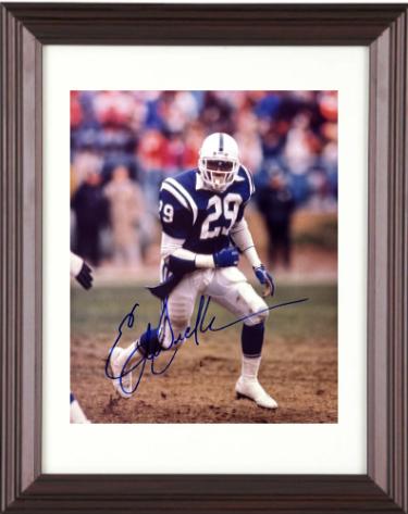 Eric Dickerson signed Indianapolis Colts 8x10 Photo minor dings Custom Framing- NFL Alumni LOA (HOF)