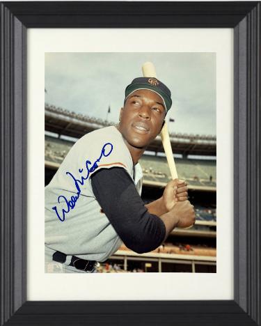 Willie McCovey signed San Francisco Giants MLB 8x10 Photo minor dings Custom Framing- COA (HOF)
