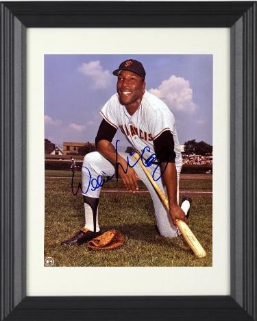 Willie McCovey signed San Francisco Giants MLB 8x10 Photo minor dings Custom Framing- COA (HOF)