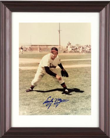 Early Wynn signed Cleveland MLB Licensed 8x10 Photo minor dings Custom Framing- COA (HOF/CY/9XAS)
