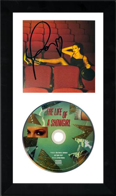 Taylor Swift 2025 The Life of a Showgirl CD Signed 4.75x4.75 Photo Art Card #4 w/ Heart 6.5x12 Custom Framing- Beckett Review