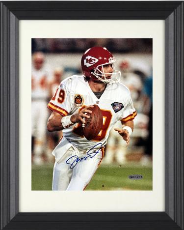 Joe Montana signed Kansas City Chiefs 8x10 Photo Custom Framing- Upper Deck Hologram (HOF/MVP)