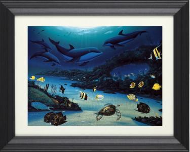 Vibrant Reef Robert Wyland Art Print 14.5 x 11 Lithograph Collector's Edition Custom Framing