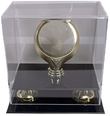 Baseball 1-Ball Gold Ring Display Case