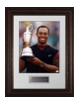 Tiger Woods 2005 British Open at St. Andrews Holding Trophy 16X20 Photo Premium Leather Framing