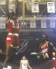 Ralph Sampson signed Houston Rockets 16x20 Photo vs Celtics