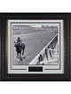 Ron Turcotte 1973 Belmont Stakes Secretariat Vintage B&W 11x14 Photo Premium Framing & V-Groove Matting