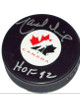 Marcel Dionne signed Team Canada Hockey Puck HOF 92