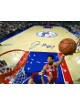 Jahlil Okafor signed Philadelphia 76ers 16x20 Photo #8 (horizontal dunk)