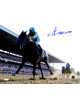 Victor Espinoza signed 2015 Belmont Stakes American Pharoah Triple Crown 8x10 Photo - Steiner Hologram