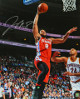 Jahlil Okafor signed Philadelphia 76ers 16x20 Photo (red jersey lay-up vs Cavaliers)