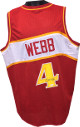 Spud Webb signed Red TB Custom Stitched Pro Basketball Jersey XL- JSA Hologram