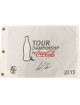 Henrik Stenson signed 2013 Tour Championship Coca Cola White PGA Embroidered Pin Flag- JSA Hologram
