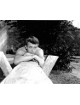 James Dean unsigned Vintage B&W 8x10 Photo (arms on wood)