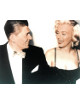 Marilyn Monroe & Ronald Reagan unsigned Vintage Color 8x10 Photo