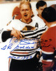 Bobby Hull signed Chicago Blackhawks Blood 8x10 Photo dual #9 The Golden Jet & HOF 83