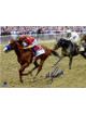 Mike E. Smith signed Justify 2018 Belmont Stakes 16X20 Photo Triple Crown- Steiner Hologram