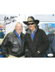 Bobby Allison signed NASCAR 8x10 Photo w/ NHOF 2011- JSA Hologram #DD32922 (w/ Richard Petty)
