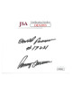 David Pearson & Benny Parsons dual signed NASCAR 3x5 Index Card- JSA Hologram #DD32955