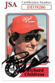 Richard Childress signed NASCAR 1988 Maxx Charlotte Racing Trading Card #29- JSA Hologram #DD39286