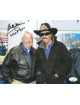 Bobby Allison signed NASCAR 8x10 Photo w/ NHOF 2011- JSA Hologram #DD39306 (w/ Richard Petty)