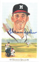 Warren Spahn signed 1989 Milwaukee Braves Perez-Steele Celebration Postcard (photo) #39- JSA Hologram #DD64323