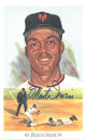 Monte Irvin signed 1989 New York Giants Perez-Steele Celebration Postcard (photo) #19- JSA Hologram #DD64320
