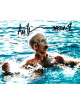 Ari Lehman signed Friday the 13th Jason Voorhees 8x10 Photo w/ Jason 1- Lehman Hologram (in water)