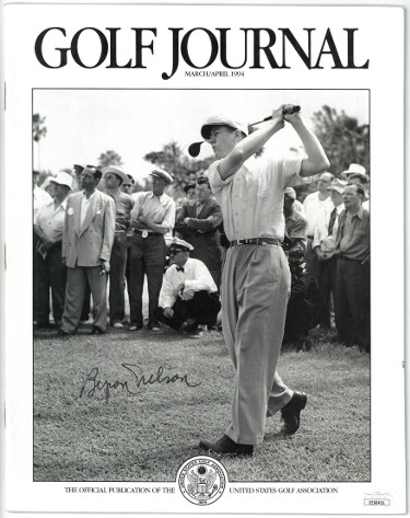 Byron Nelson signed Golf Journal Full Magazine March/April 1994- JSA #EE60451