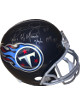 Kevin Dyson signed Tennessee Titans Navy FS Rep Helmet- JSA Witnessed- Music City Miracle 1/8/00, 1999 AFC Champs & SBXXXIV