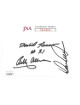 NASCAR Legends Bobby Allison/Donnie Allison/David Pearson signed 3x5 Index Card 3 sigs- JSA #II11674