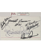NASCAR Legends Bobby Allison/Donnie Allison/David Pearson/Cale Yarborough/Richard Petty signed 3x5 Index Card 5 sig To Randy-JSA