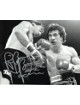 Ray "Boom Boom" Mancini signed B&W 8x10 Photo (vs Bobby Chacon/Jan 1984)