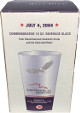 Cincinnati Reds July 4, 2004 Great American Ballpark Commemorative 16 oz Beverage Glass  New In Box w/ Game Tickets