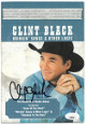 Clint Black signed Drinkin' Songs & Other Logic 5.75x8.5 Album Photo Promo- JSA #KK58029