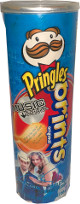 Jennifer Nettles/Kristian Bush dual signed Sugarland Pringles Prints Music Trivia 9" Chip Canister- JSA #KK58220