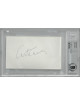 Art Carney signed 3x5 Index Card- Beckett/BAS Encapsulated (The Honeymooners/Harry and Tonto/Academy Awards)