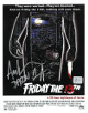 Ari Lehman signed Friday the 13th Poster Jason Voorhees 8x10 Photo w/ Jason 1- Lehman Hologram