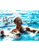 Ari Lehman signed Friday the 13th Jason Voorhees 8x10 Photo w/ Jason 1- Lehman Hologram (in lake)